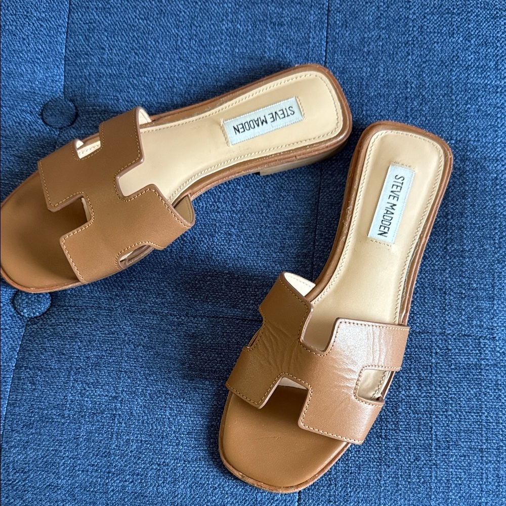 Steve Madden Women's Brown Slide Sandals